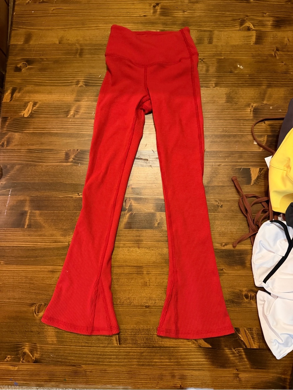 Tiger Friday Cherry Ribbed Flare Leggings CM